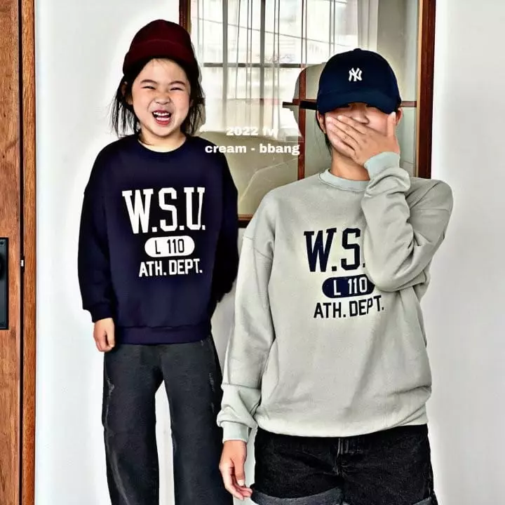 Cream Bbang - Korean Children Fashion - #magicofchildhood - WSU Sweatshirt - 4