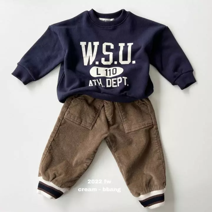 Cream Bbang - Korean Children Fashion - #minifashionista - Fleece Rib Pants - 3