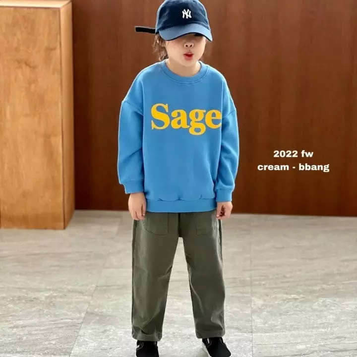 Cream Bbang - Korean Children Fashion - #prettylittlegirls - Sage Sweatshirt - 8