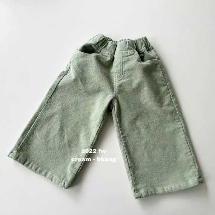 Cream Bbang - Korean Children Fashion - #prettylittlegirls - Fleece Rib Wide Pants - 7