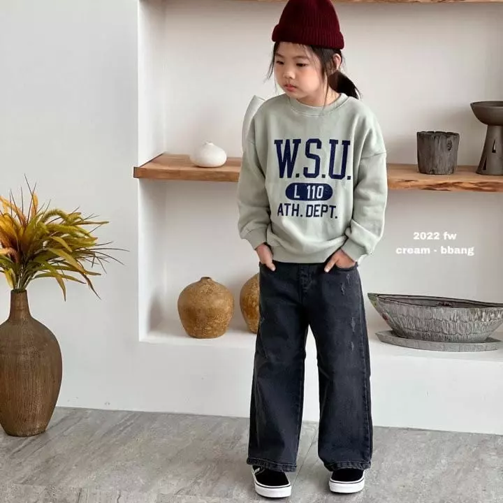 Cream Bbang - Korean Children Fashion - #prettylittlegirls - WSU Sweatshirt - 5