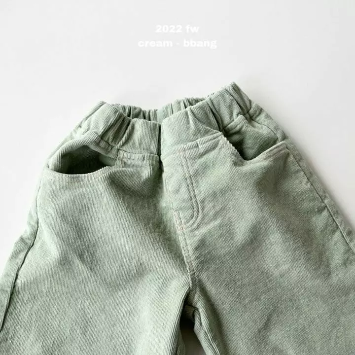 Cream Bbang - Korean Children Fashion - #todddlerfashion - Fleece Rib Wide Pants - 8