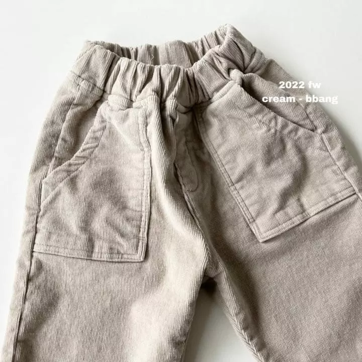 Cream Bbang - Korean Children Fashion - #todddlerfashion - Fleece Rib Pants - 5