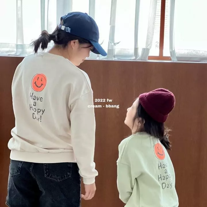 Cream Bbang - Korean Children Fashion - #prettylittlegirls - Smile Paint Sweatshirt - 4