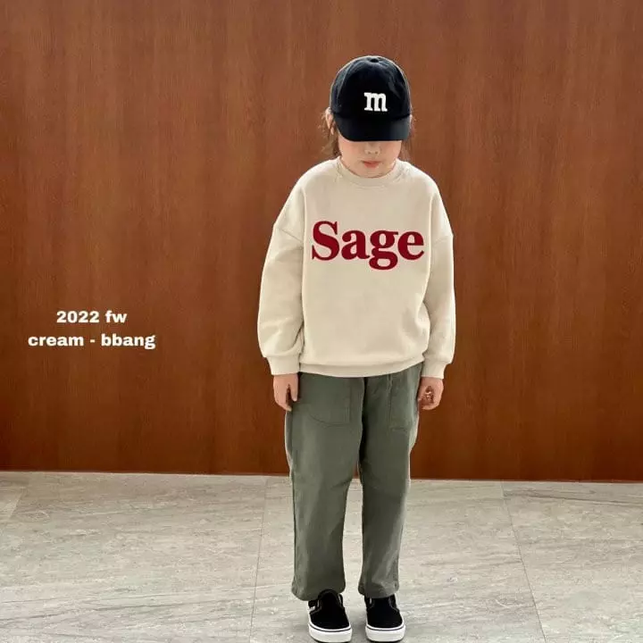 Cream Bbang - Korean Children Fashion - #toddlerclothing - Sage Sweatshirt - 10