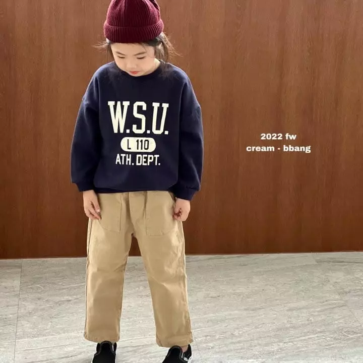 Cream Bbang - Korean Children Fashion - #toddlerclothing - WSU Sweatshirt - 7