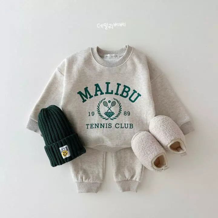 Daily Bebe - Korean Children Fashion - #kidsshorts - Malibu Top Bottom Set - 2