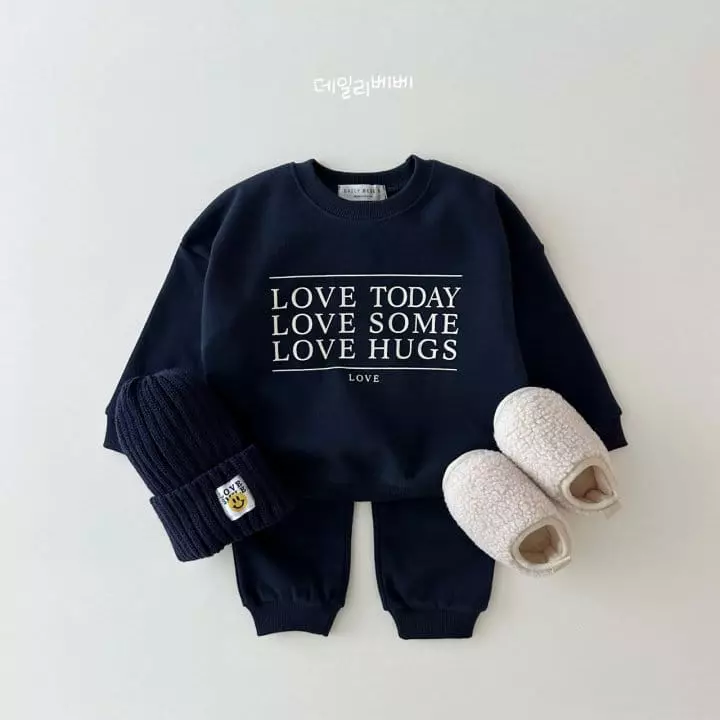 Daily Bebe - Korean Children Fashion - #kidzfashiontrend - Love Top Bottom Set - 5