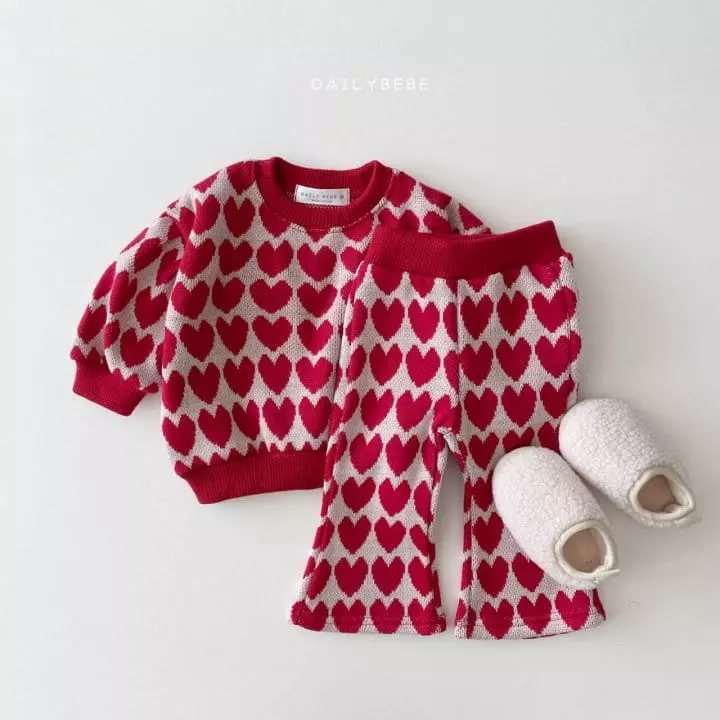 Daily Bebe - Korean Children Fashion - #littlefashionista - Jacqaurd Bootscut Set - 8
