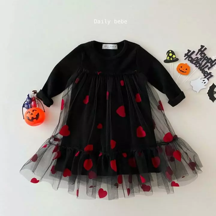 Daily Bebe - Korean Children Fashion - #stylishchildhood - Heat Sha One-piece