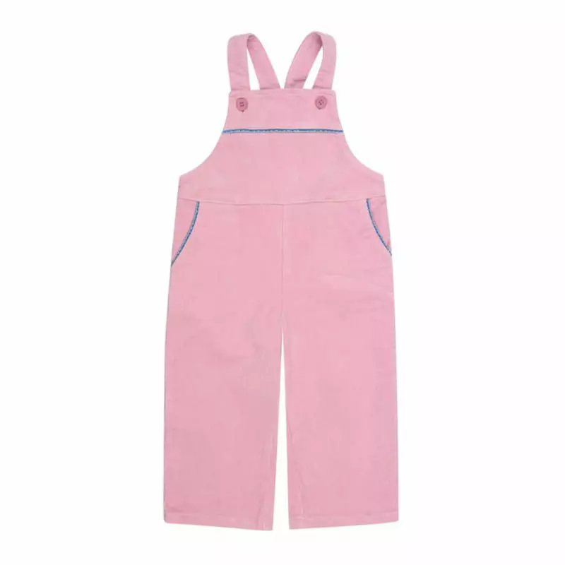 Dalkomhai - Korean Children Fashion - #kidzfashiontrend - Rib Dungarees Pants - 2