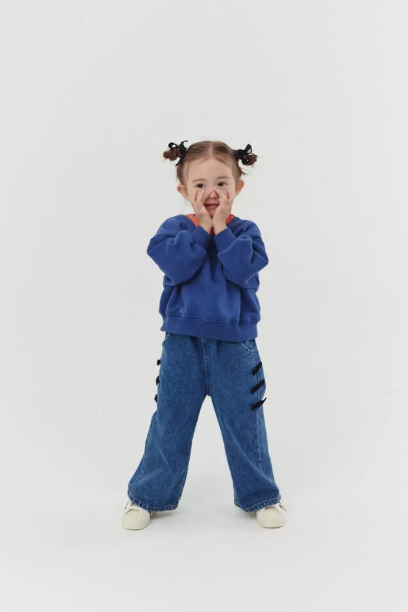 Dalkomhai - Korean Children Fashion - #minifashionista - Ribbon Jeans - 8