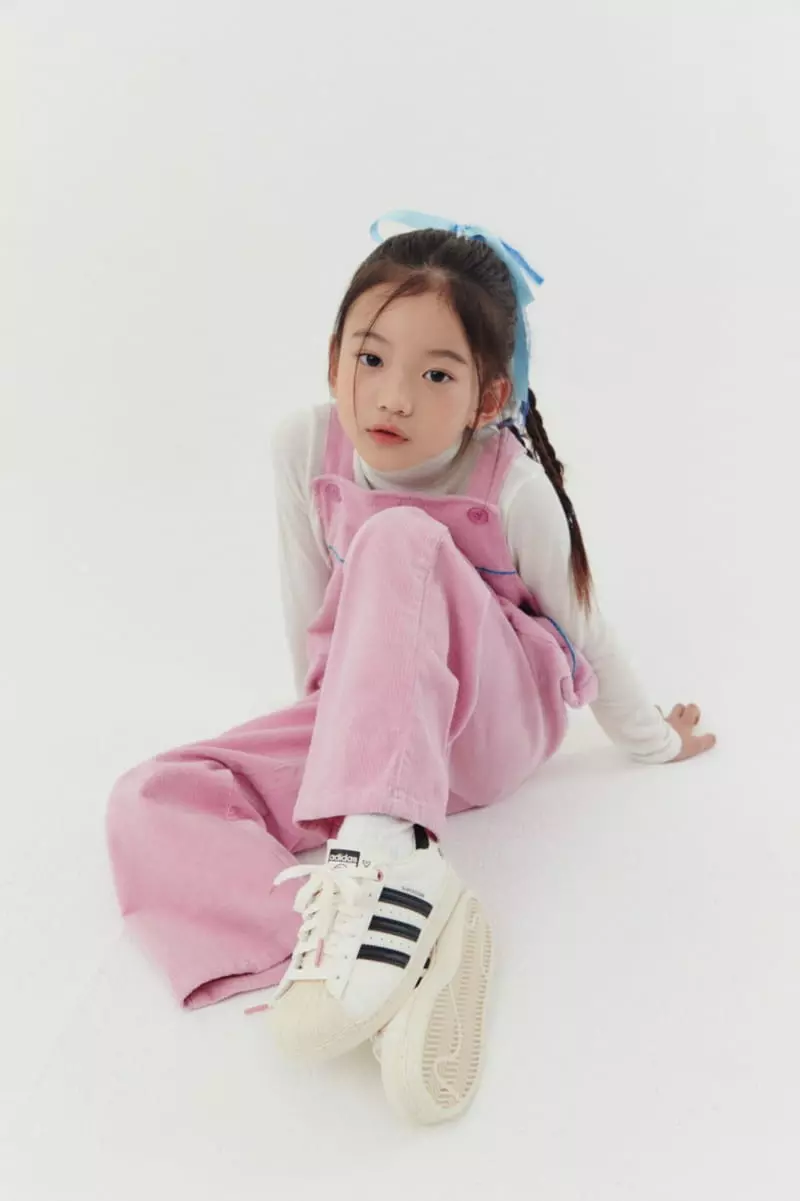 Dalkomhai - Korean Children Fashion - #minifashionista - Rib Dungarees Pants - 6