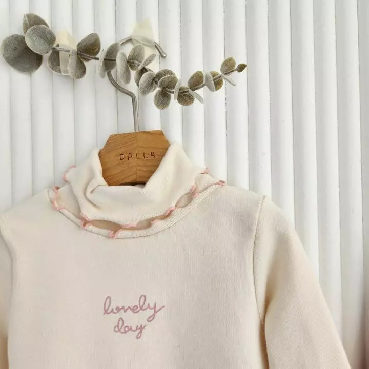 Dalla - Korean Children Fashion - #Kfashion4kids - Lovely Turtleneck Tee - 3