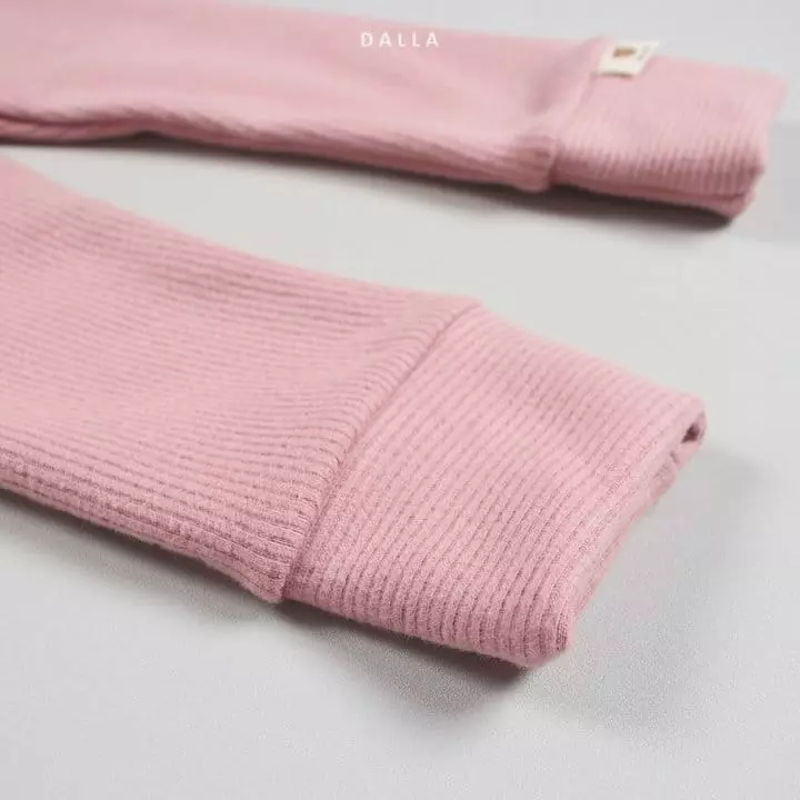 Dalla - Korean Children Fashion - #Kfashion4kids - Ddadde Rib Leggings - 11