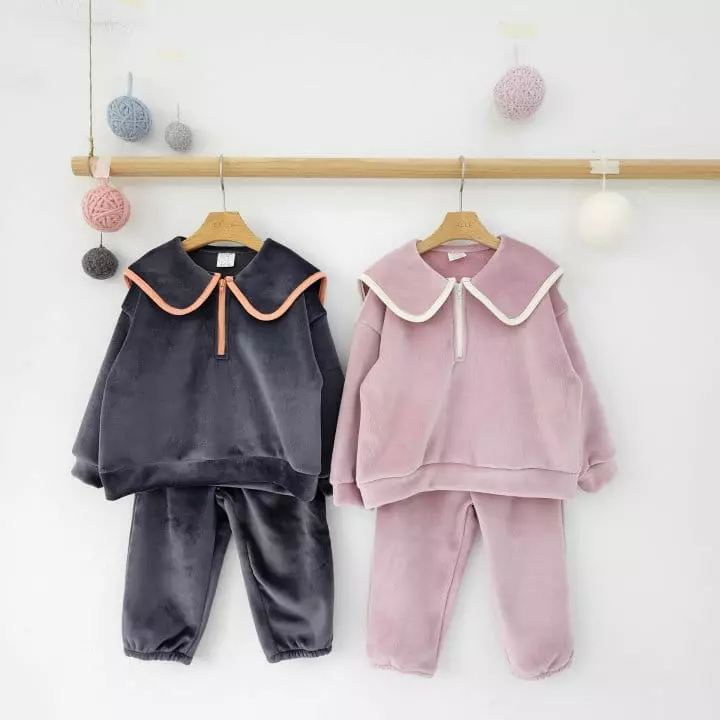 Dalla - Korean Children Fashion - #Kfashion4kids - Zipper Bear Set - 3