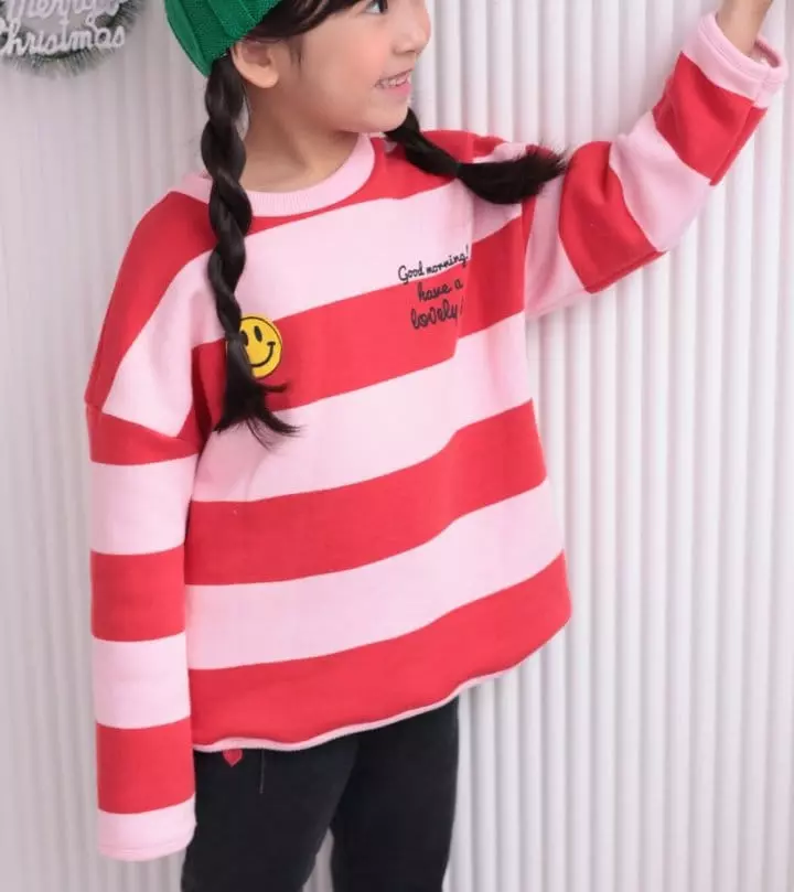 Dalla - Korean Children Fashion - #childofig - Smile Stripes Tee - 9