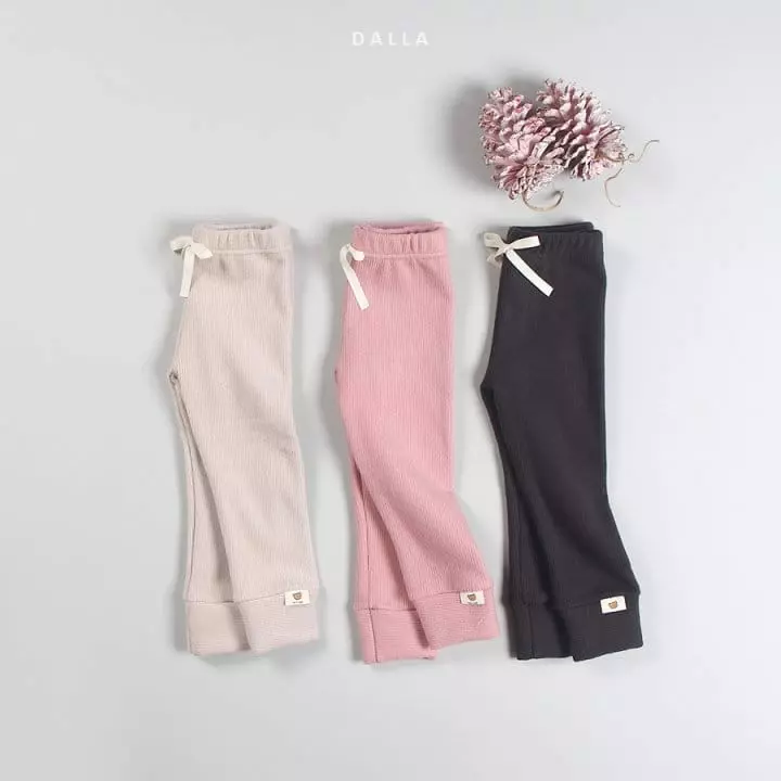 Dalla - Korean Children Fashion - #childofig - Ddadde Rib Leggings - 3