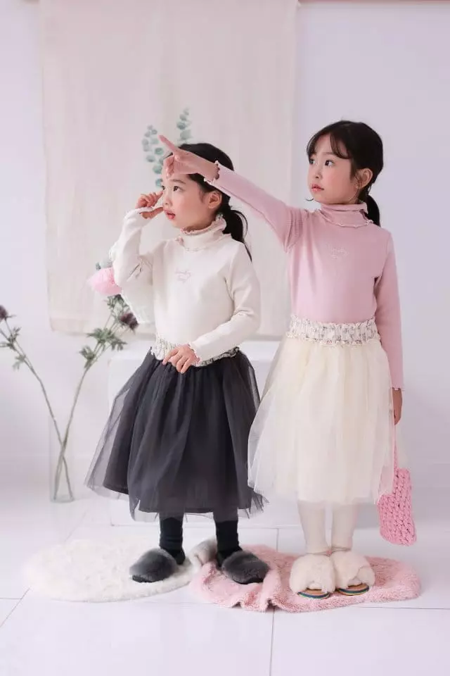 Dalla - Korean Children Fashion - #childrensboutique - Lovely Turtleneck Tee - 12