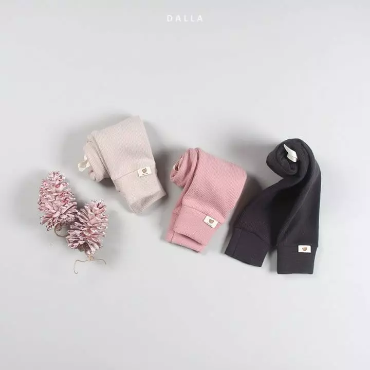Dalla - Korean Children Fashion - #childofig - Ddadde Rib Leggings - 4