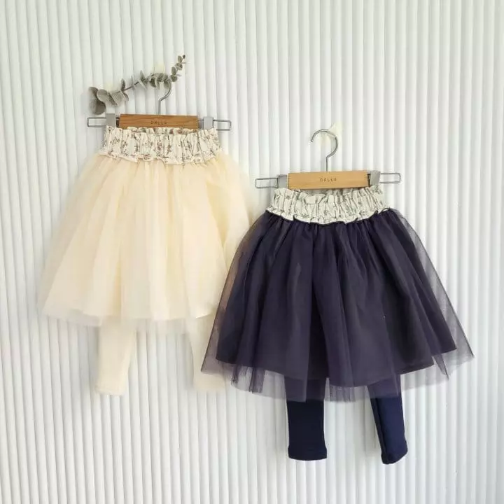 Dalla - Korean Children Fashion - #childrensboutique - Sha Skirt Leggings - 3
