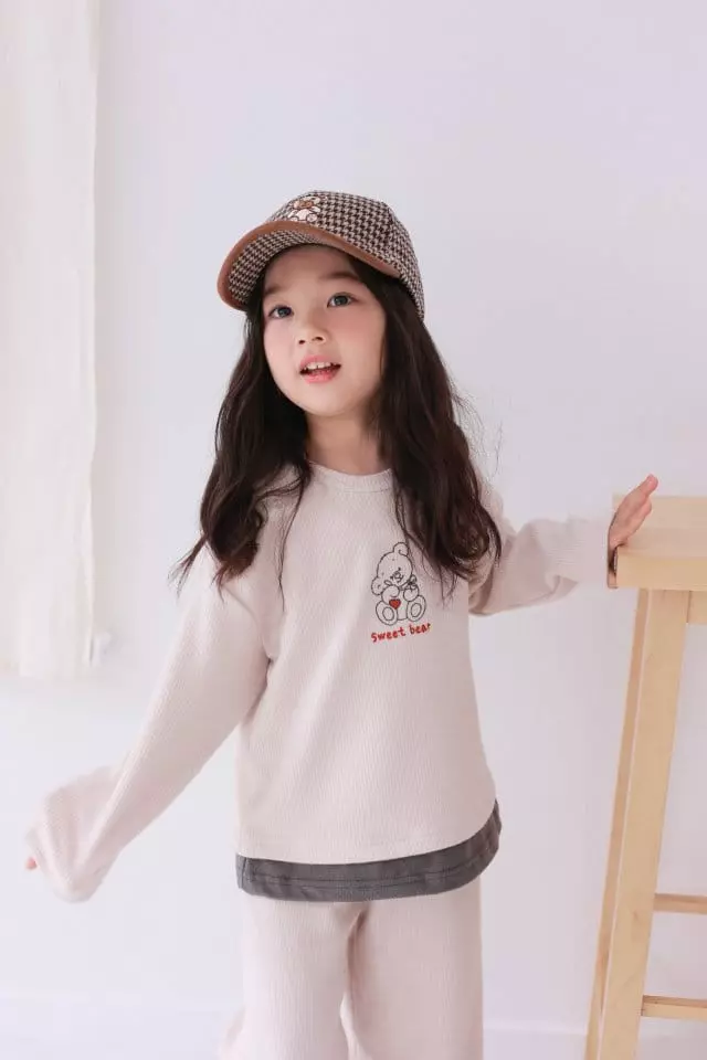 Dalla - Korean Children Fashion - #childrensboutique - Sweet Bear Set - 11