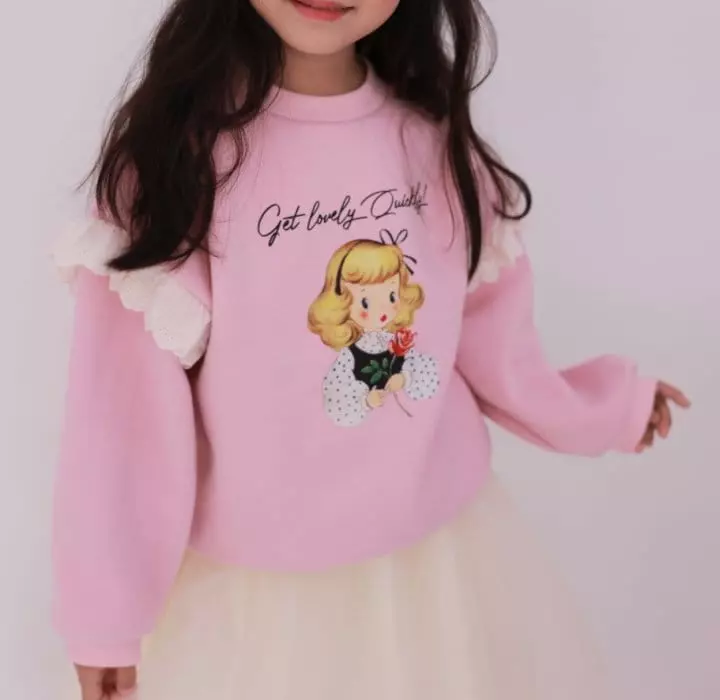 Dalla - Korean Children Fashion - #designkidswear - Rose Girl Sweatshirt - 9