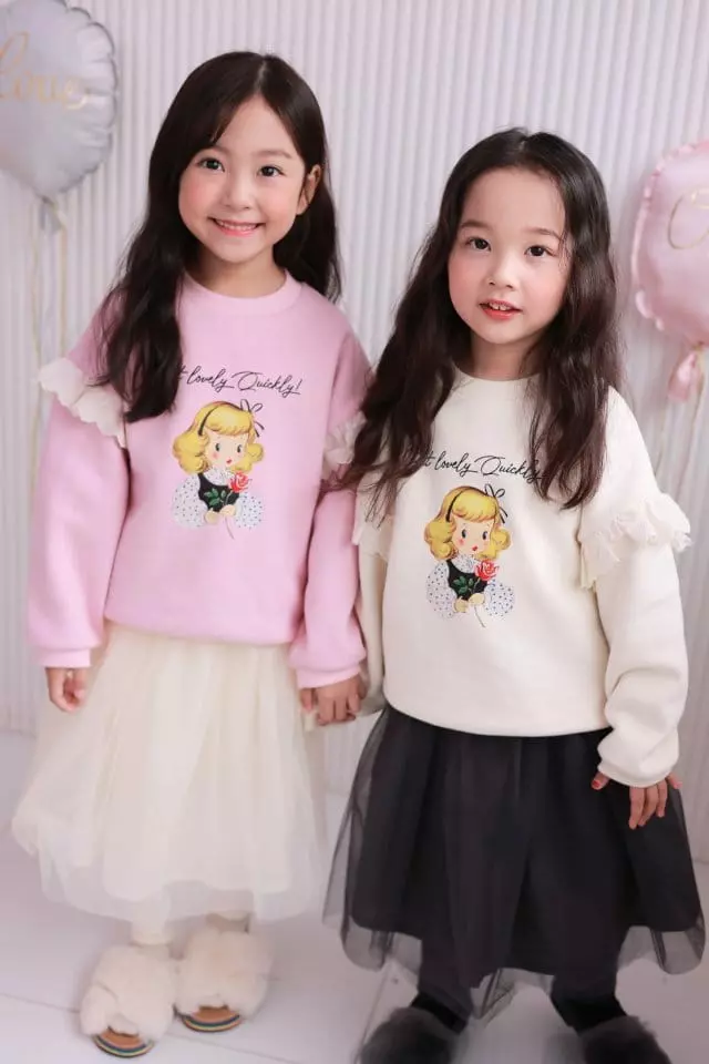 Dalla - Korean Children Fashion - #discoveringself - Rose Girl Sweatshirt - 10