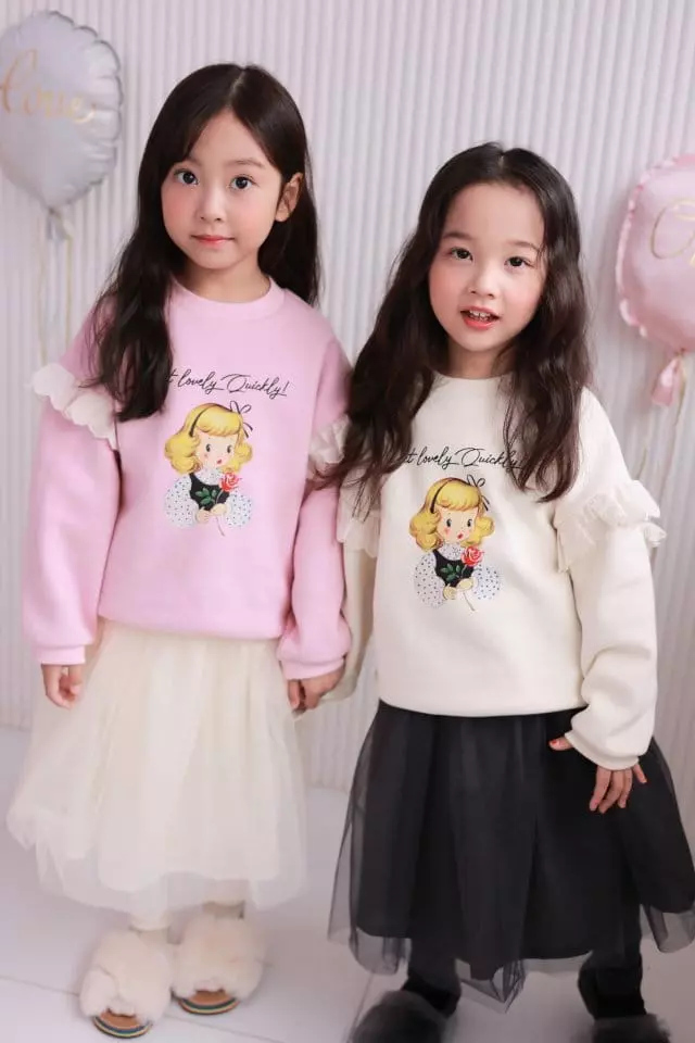 Dalla - Korean Children Fashion - #fashionkids - Rose Girl Sweatshirt - 11
