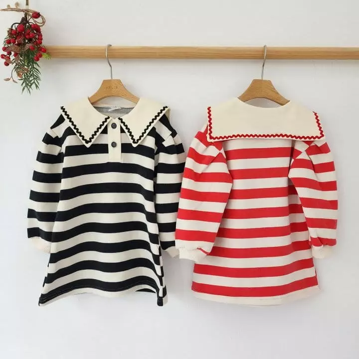 Dalla - Korean Children Fashion - #fashionkids - Wave One-piece - 3