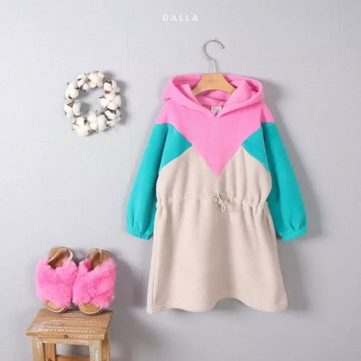 Dalla - Korean Children Fashion - #fashionkids - Triangle Hoody One-piece