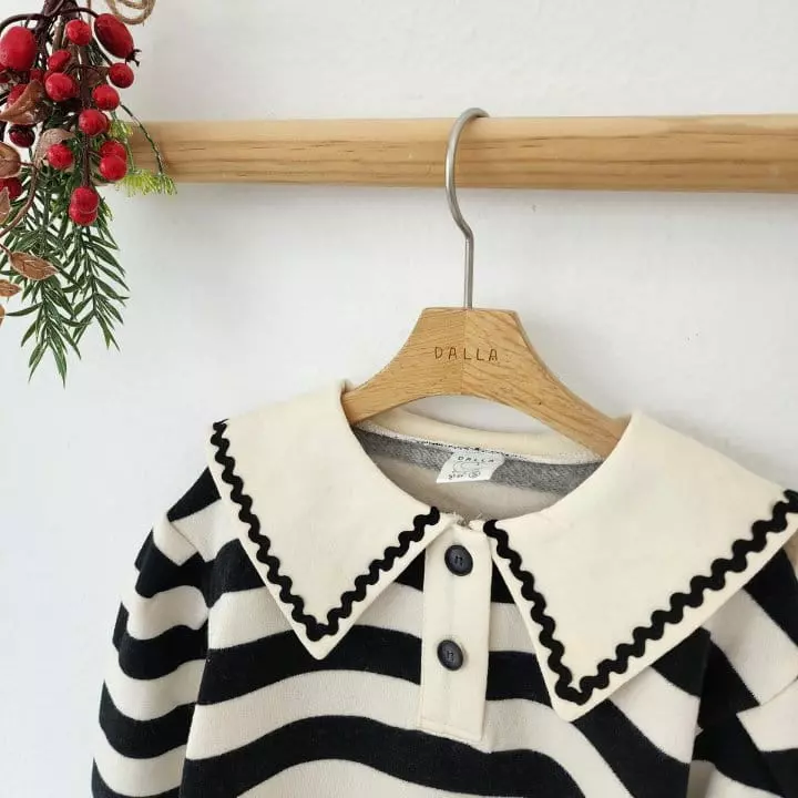 Dalla - Korean Children Fashion - #fashionkids - Wave One-piece - 4