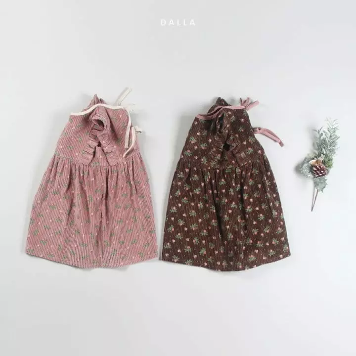 Dalla - Korean Children Fashion - #kidsshorts - Rose Rib One-piece - 3