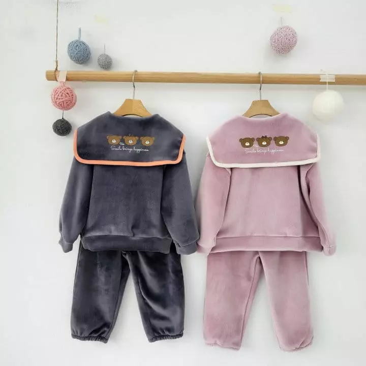 Dalla - Korean Children Fashion - #kidsstore - Zipper Bear Set