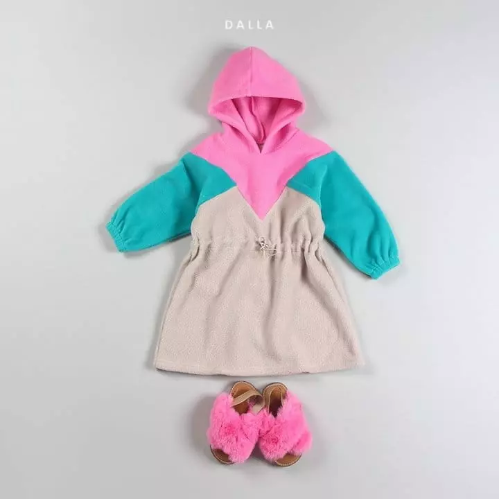Dalla - Korean Children Fashion - #littlefashionista - Triangle Hoody One-piece - 6