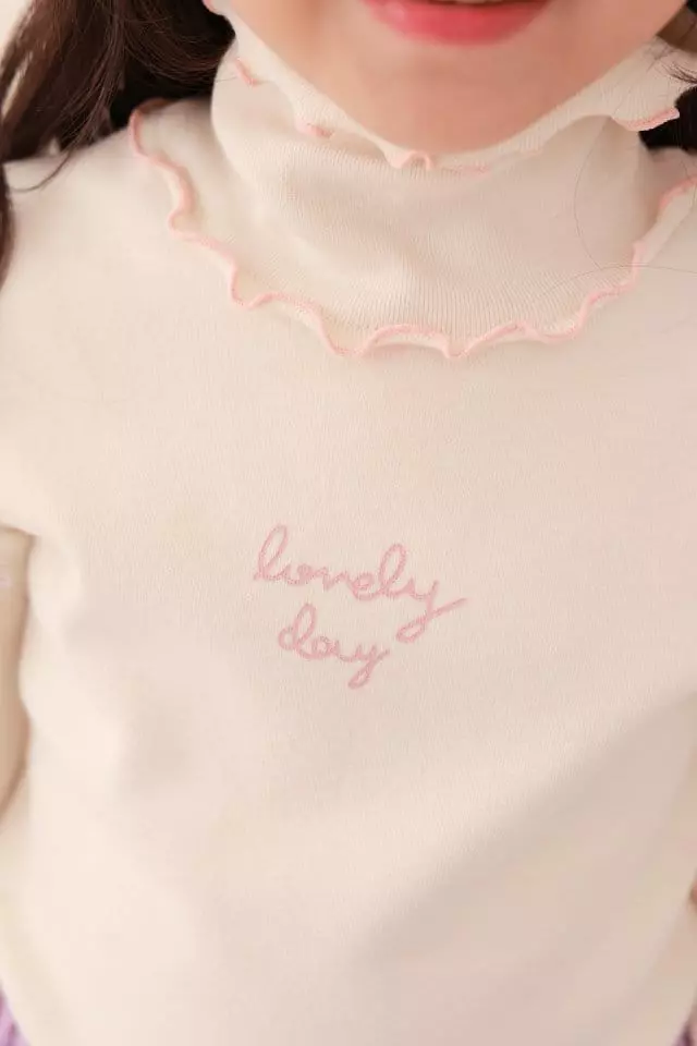 Dalla - Korean Children Fashion - #magicofchildhood - Lovely Turtleneck Tee - 5