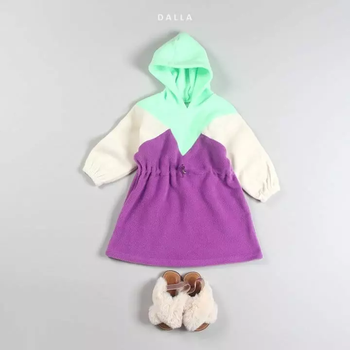 Dalla - Korean Children Fashion - #magicofchildhood - Triangle Hoody One-piece - 7