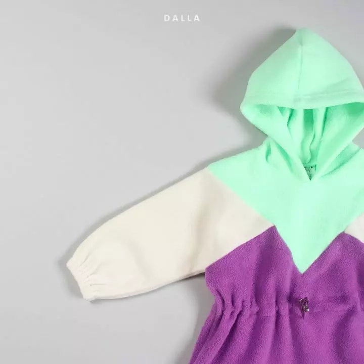 Dalla - Korean Children Fashion - #minifashionista - Triangle Hoody One-piece - 8