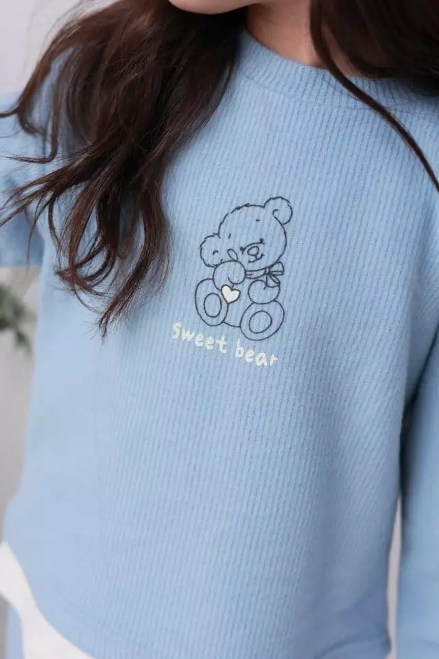 Dalla - Korean Children Fashion - #minifashionista - Sweet Bear Set - 7