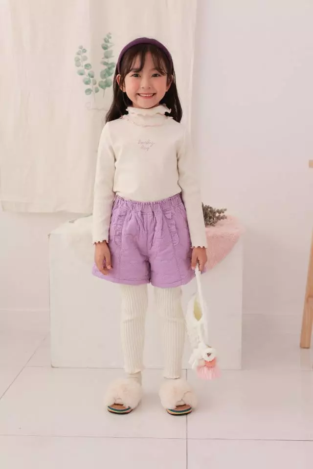 Dalla - Korean Children Fashion - #minifashionista - Love Quilting Shorts - 4