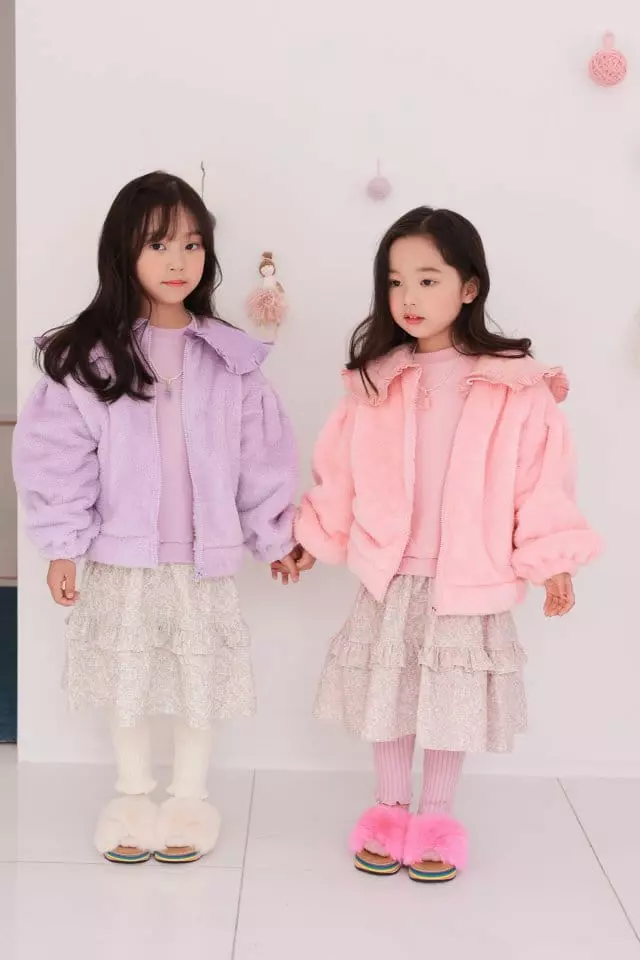 Dalla - Korean Children Fashion - #prettylittlegirls - Love Fleece Jumper - 3