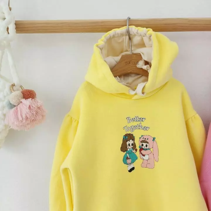 Dalla - Korean Children Fashion - #minifashionista - Rabbit Girl Hoody Tee - 4