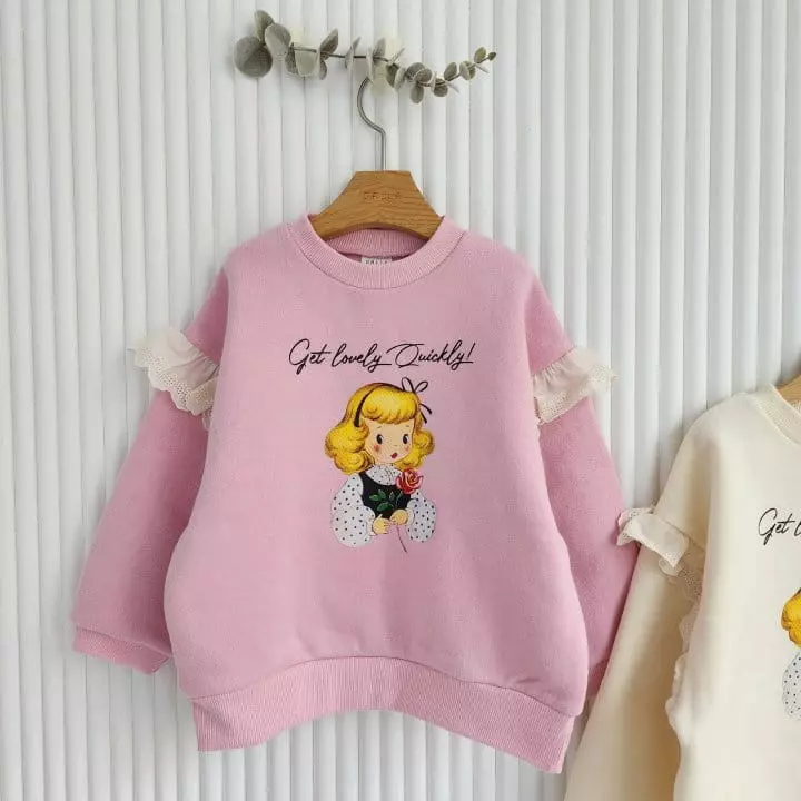 Dalla - Korean Children Fashion - #prettylittlegirls - Rose Girl Sweatshirt - 3