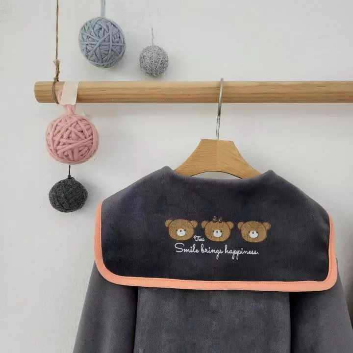 Dalla - Korean Children Fashion - #prettylittlegirls - Zipper Bear Set - 7