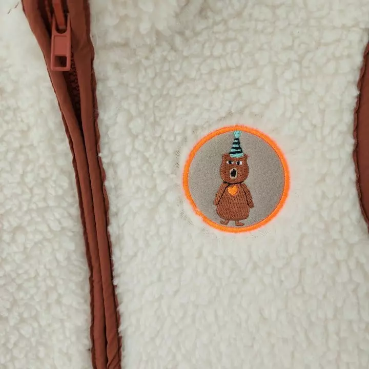 Dalla - Korean Children Fashion - #todddlerfashion - Bear Fleece Vest - 10