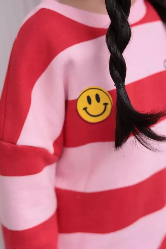Dalla - Korean Children Fashion - #todddlerfashion - Smile Stripes Tee - 6