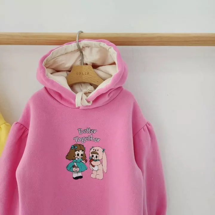 Dalla - Korean Children Fashion - #todddlerfashion - Rabbit Girl Hoody Tee - 5