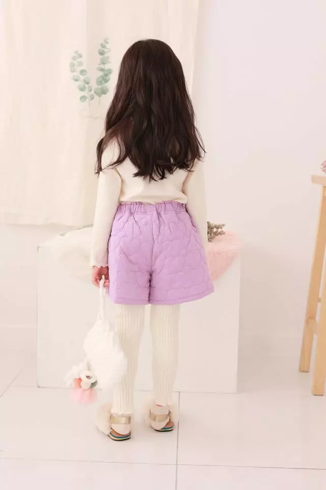 Dalla - Korean Children Fashion - #toddlerclothing - Love Quilting Shorts - 6