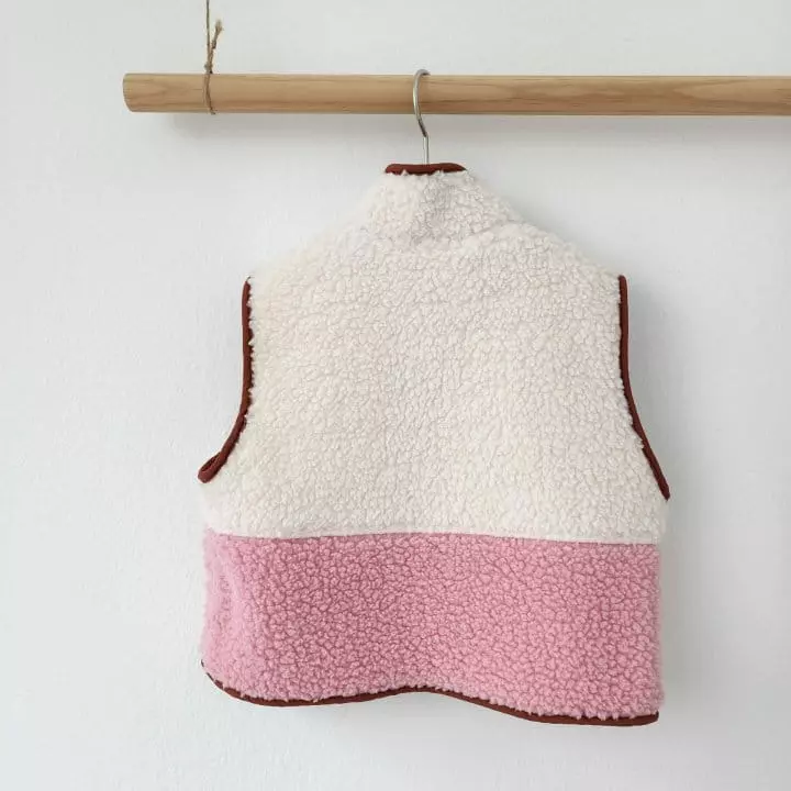 Dalla - Korean Children Fashion - #toddlerclothing - Bear Fleece Vest - 11