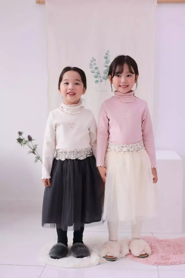 Dalla - Korean Children Fashion - #toddlerclothing - Lovely Turtleneck Tee - 9
